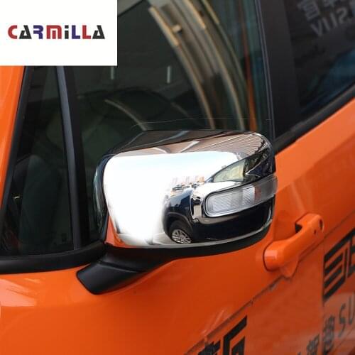 Fit For Jeep Renegade 2016 2017 2018 2019 Car ABS Decoration Molding Stick Rear View Rearview Side Glass Mirror Cover Trim Frame
