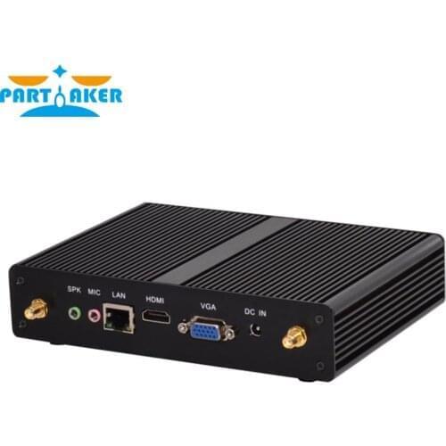 Partaker B6 Fanless Mini Desktop PC 3 Year Warranty Celeron 2955U HTPC USB 3.0 HDMI VGA 1000M LAN WiFi