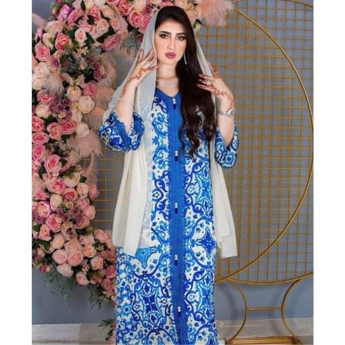 Ramadan Eid Mubarak Abaya Dubai Turkey Hijab Muslim Fashion Dress Islam American Clothing Abayas For Women Robe Musulman De Mode