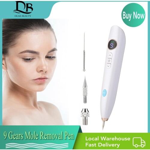 Mole Spot Scanning Pen Beauty Mole Removal Pen Needle Light LED Screen 9-speed Tattoo Removal Plasma Pen Beauty Instrument