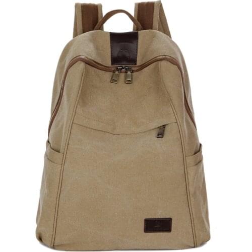 AUGUR Men Women Backpack Vintage Casual Canvas Backpack School Bags For Male Mens Large Backpacks Laptop Backpack