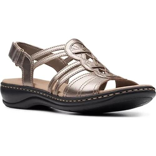 Womens Strappy Sandals Casual Open-toe Shoes with Non-slip Sole Female Summer Beach Shoes A66