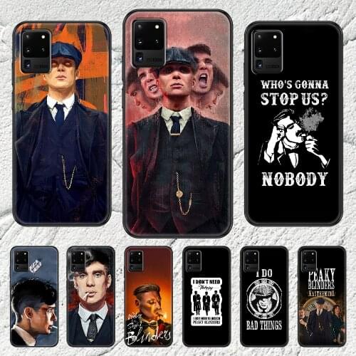 Peaky Blinders Phone case For Samsung Galaxy Note 4 8 9 10 20 S8 S9 S10 S10E S20 Plus UITRA Ultra black silicone bumper luxury
