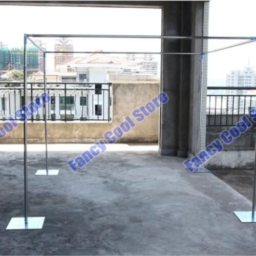 Wedding curtain stand telescopic rods 3m*3m*3m Wedding square Drape stand