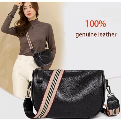 100%Genuine Leather Crossbody Bags Aor Women Small Shoulder Messenger Bag Ladies Fashion Purses And Handbags Female Phone Pouch