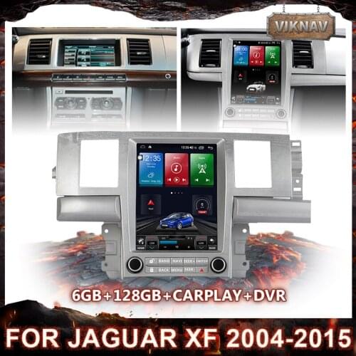 Vertical screen 6G+128G Android 10.0 For Jaguar XF 2004-2015 Car GPS Navigation Radio Multimedia Player Head Unit 2 din Stereo
