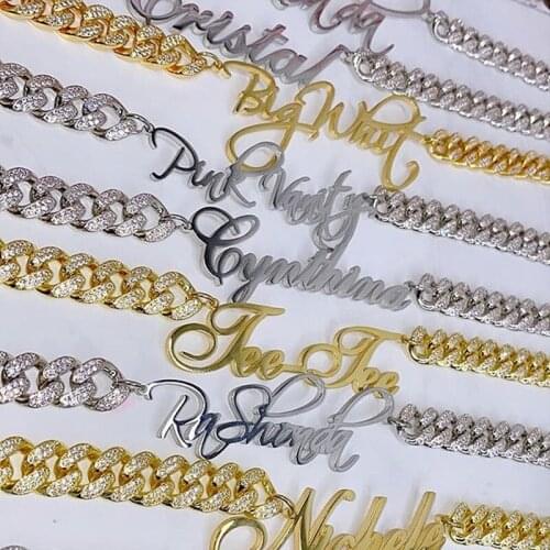 2020 New Personalized Custom Name Necklace Stainless Steel Letter Pendant Necklace Women Gift Drop Shipping