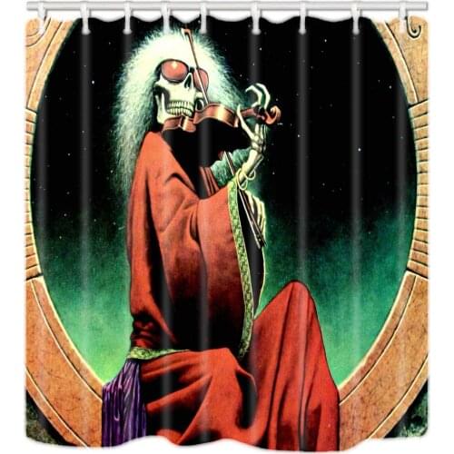 Day of The Dead Pattern Waterproof Shower Curtain Bathroom Decor