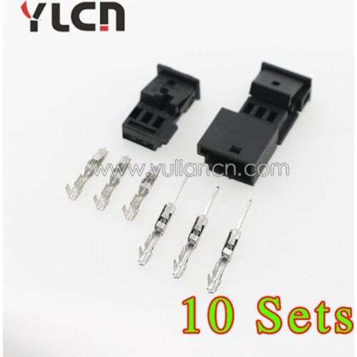 High Quality 3pin/way New 10 Set Waterpfoof Electric Car Sealed wire Connectors Plug
