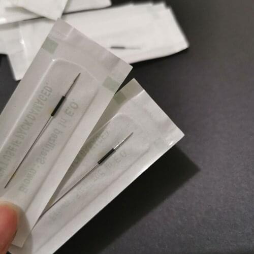 100pcs 3R Traditional Eyebrow Tattoo Needle 0.35x50mm Permanent Makeup Needles For Lip Eyeliner and body tattoo design machine