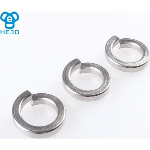 100pcs HE3D M1.6/M2/M2.5/M3/M4/M5/M6/M8 spring washer gasket 3D printer part
