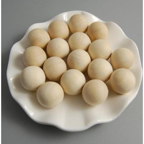 100 Pieces Bulk Wholesale Wooden Beads Round Shape 10mm/14mm/20mm/25mm Art DIY Making for Painting Supplies