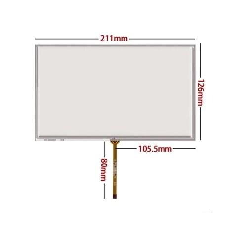 211*126 new 9 inch resistance touch screen AT090TN10 AT090TN12 LCD screen