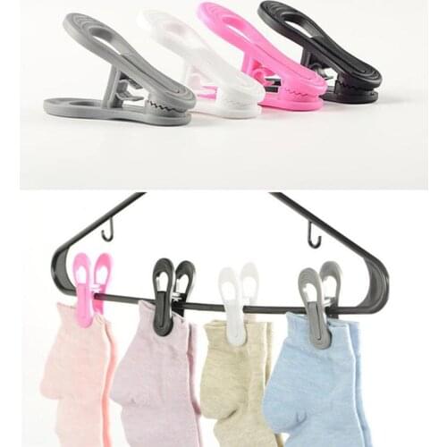 25 Pcs Towel Clips Bright Color Multi-purpose Windproof Clothespin Clothes Drying Hanger for Clothesline Utility (White)