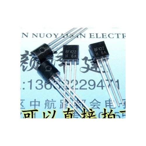 50pcs/LOT F422 BF422 in-line triode transistor TO-92 0.1A 250V NPN New original