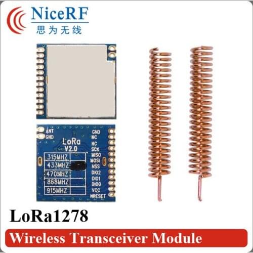 50pcs/lot) LoRa Module 433MHz 20dBm 4Km Long Range RF Module Wireless Transmitter and Receiver Module