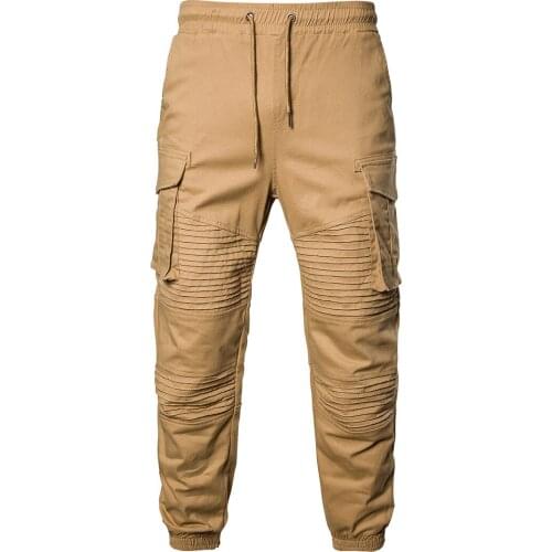 New Mens Fashion Elastic Waist Casual Pants Autumn Street Wear Sweatpants Men Cotton Harem Pants