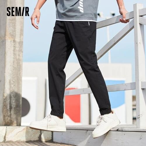 SEMIR Casual Pants Men 2021 Spring And Summer New Comfortable Small Feet Beam Mouth Trousers Jogging Sports Pants Trendy Man Tro