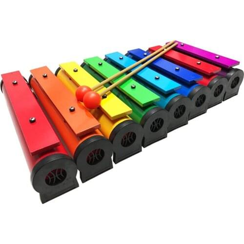 Orff percussion Kids 8 Notes Kindergarten Wooden Xylophone Early Childhood Wisdom Musical Instrument Orff Toys OF09