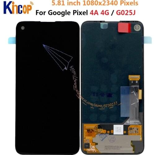 For Google Pixel 4A 4G LCD Display Pixel 4A 4G Display Touch Screen Digitizer Assembly G025J For Google Pixel 4A 4G lcd