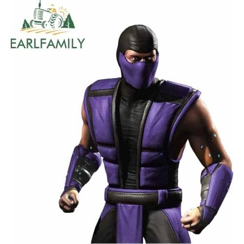 EARLFAMILY 13cm x 10.6cm for Arcade Mortal Combat Car Stickers Windshield Surfboard Decal Scratch-Proof Cartoon Anime Decoration