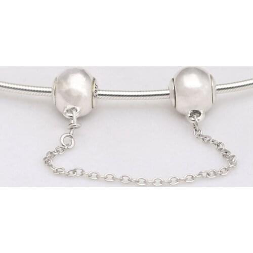 Essence Bead S925 Silver COLLECTION Safety Chain For Essence Bracelet Bangle Girl Gift Fine Jewelry Small Hole