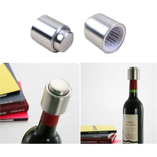 New Arrival 1PC Stainless Steel Vacuum Wine Stopper Saver Preserver Pump Sealed Sealer- Super Easy to Keep Your Best Wine Fresh