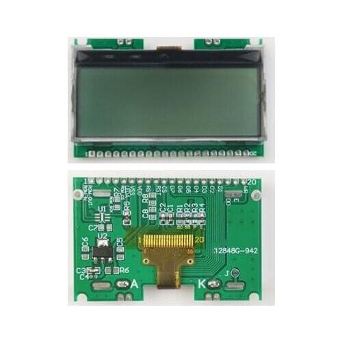 20PIN SPI COG 12864 Graphic LCD Screen (Board/No Board) ST7567 Drive IC Parallel Interface White/Blue Backlight