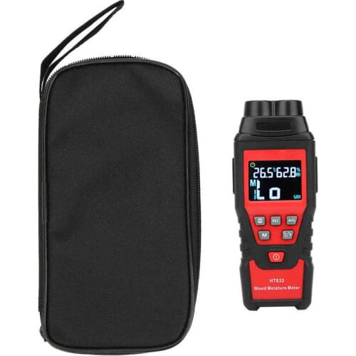 HT632 Wood Moisture Meter Embedded Probe LCD Digital Display Timber Humidity Tester Hygrometer Measuring Tool Wood Damp Detector