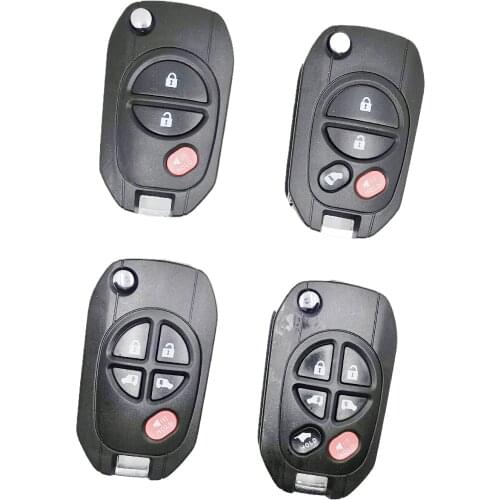 Modified flip 3/4/5/6 Buttons modified flip remote key Shell case for TOYOTA Sequoia Highlander Sienna Tacoma Tundra