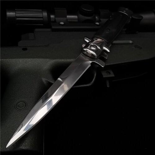 225MM (9') Sharp Folding Knife, Exquisite Wooden Handle Pocket Folding Knife, Outdoor Camping, Picking Hand Tool Knife