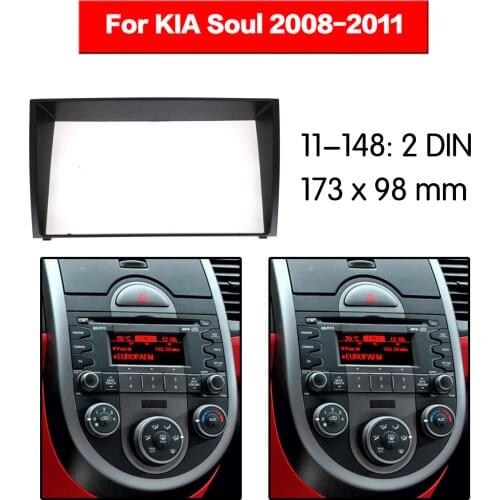 Car Radio frame Audio Fascia For KIA Soul 2008 - 2011 Car Stereo Radio Fascia Panel Installation Adapter DVD player Frame