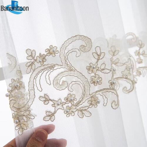Time-limited Real Curtain Cortina Gold Thread Tulle For Living Room Princess Bedroom Lace Romantic Screening Items Drapes