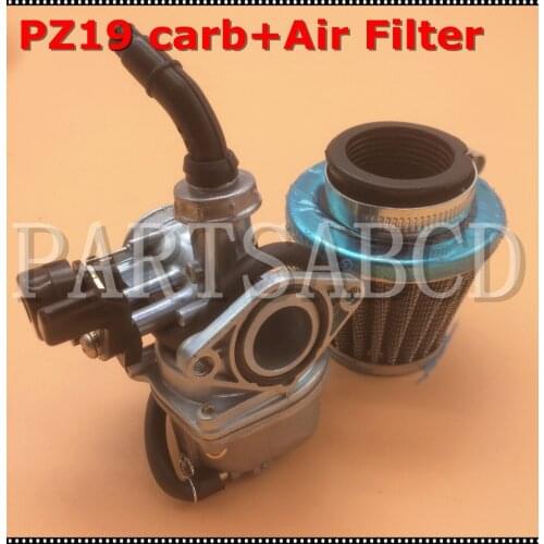 PZ19 19mm hand choke Carburetor with 35mm air filter 50CC 70CC 90CC 110CC 125CC ATV Dirt Bike Mini Go kart
