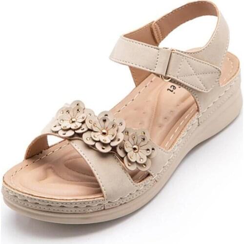 2021 New Mother Flat Sandals Large Size Soft Soled Women Fashion Sandals Female Casual Comfortable Summer Shoes Zapatos De Mujer