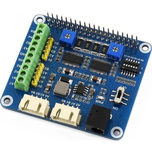 Stepper Motor HAT Drives Two Stepper Motors Supports up to 1/32 Microstepping for Raspberry Pi Zero/Zero W/Zero WH/2B/3B/3B