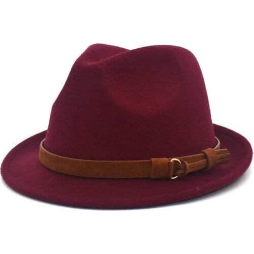 Woolen Top Hat Men And Women British Hats Imitation Cashmere Classic Fashion Harajuku Small Side Big Side Simple Jazz Cap