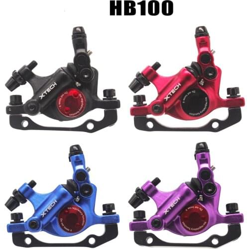 ZOOM XTECH HB100 MTB Line Pulling Hydraulic Disc Brake Calipers Front & Rear with G3 rotors 120/140/160/180MM with MT200