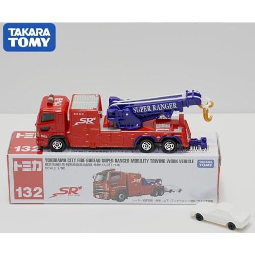 Takara Tomy Tomica YOKOHAMA FIRE BUREAU SUPER RANGER MOBILITY TOWING Alloy Diorama Carmodel Collection Miniature Carro NO131 Toy