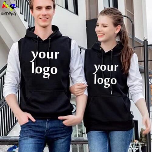 Design/custom logo hoodie mens womens casual sleeveless sweater hoodies spring and autumn street hoodies