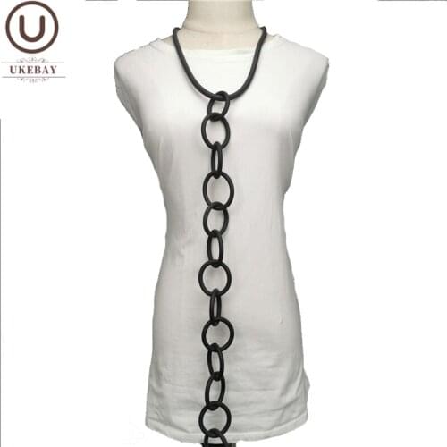 UKEBAY New Strange Handmade Jewelry Women Pendant Necklace Designer Gothic Style Sweater Necklaces Fashion Party Accessories