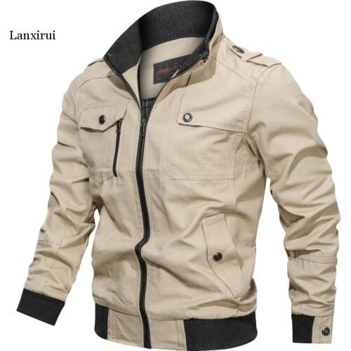 Military Jacket Men Spring Autumn Cotton Windbreaker Pilot Coat Army Mens Bomber Jackets Cargo Flight Jacket Male Clothes
