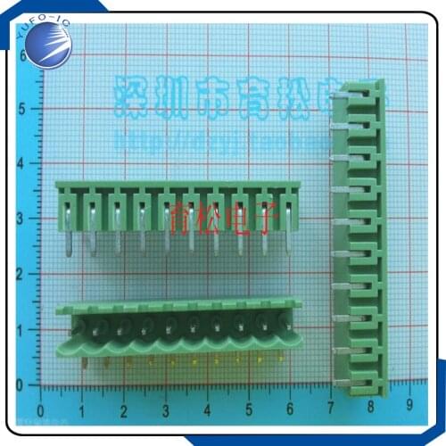 10PCS/LOT The curved needle socket 2EDGK 5.08 10P 300V10A connector plug type connection terminal 10