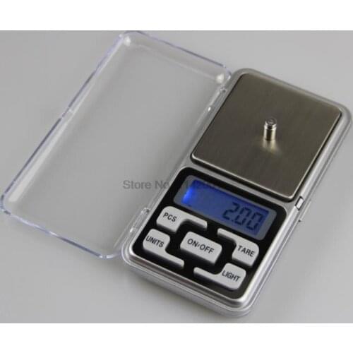 100pcs Electronic Digital Pocket Scale 0.01g Precision Mini Jewelry Weighing Scale Backlight Scales 0.1g for 100/200/300/500g