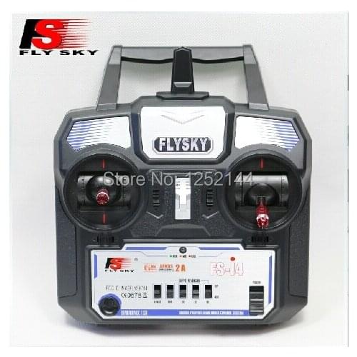 2014 new version FLYSKY FS 2.4G 2A computerized digital transmitter FS-i4 4ch transmitter radio+ receiver for airplane heli