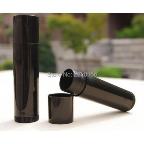 2016 Wholesale 100 Pcs/Lot 5ml Cosmetic Empty Chapstick Lip Gloss Lipstick Balm Tube + Caps Container Free Shipping