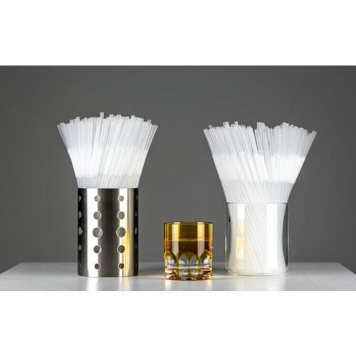 3000 Pieces Clear Plastic Drinking Straw 6*260mm, White Extendable Flexible Drink Straws Disposable PP Straws Party Supply