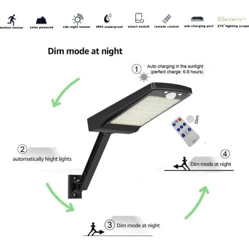 56 LED Solar light Outdoor street Wall lamps solar lamp Courtyard garden lights spotlights floodlights