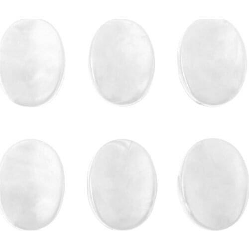 6pcs/Lot Plastic Guitar Tuning Pegs Tuners Machine Heads Replacement Button Knobs Small oval White Pearl Guitar Accessories