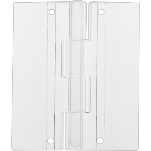 6 Pcs Clear Acrylic Plastic Hinge Folding Door Piano Hinges Folding Hinges Transparent Durable Furniture Accessory